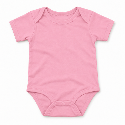 Custom Most Likely To baby bodysuit in Pink