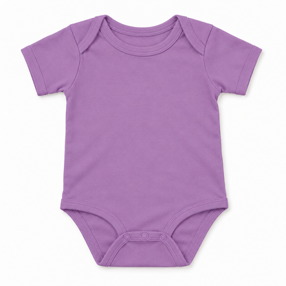 Custom Most Likely To baby bodysuit in Lavender