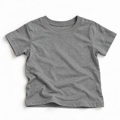 Custom Most Likely To kids tee in Granite Heather