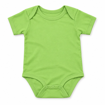 Custom Most Likely To baby bodysuit in Key Lime