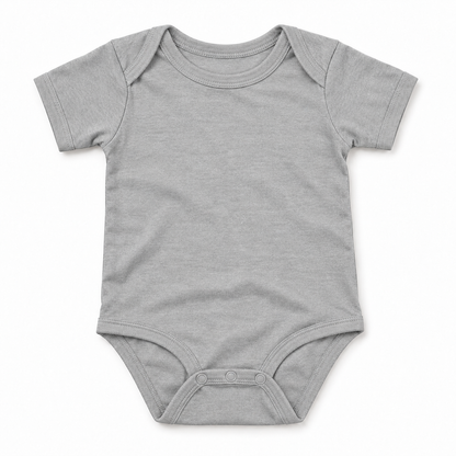Custom Most Likely To baby bodysuit in Heather